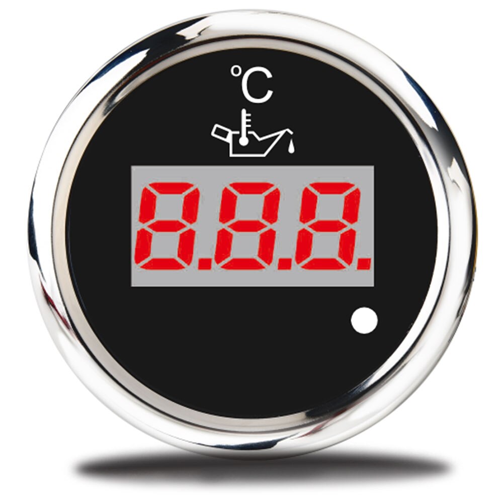 52mm Oil Temperature Gauge Car Oil Temp Meter 50-150 Celsius Red Digital LED Readout Display With Sensor M16 12V 24V 262~20ohm