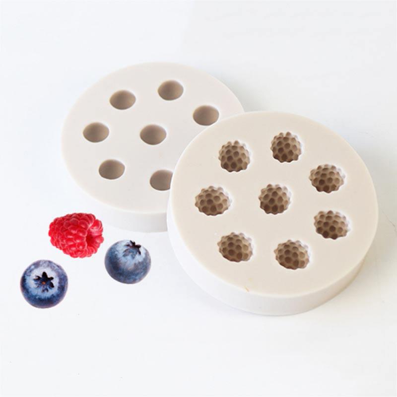 3D Blueberry Raspberry Vormige Siliconen Candy Fondant Cake Chocolade Mould Chocolate Cookies Diy Mold Keuken Bar Accessoires