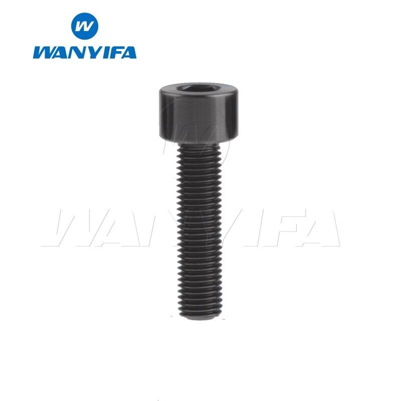 Wanyifa Titanium Ti Bolt M6X20 25 30 35mm Stigma Screw for MTB/Road Bicycle Seatpost Headset Brake: M6x20mm Black