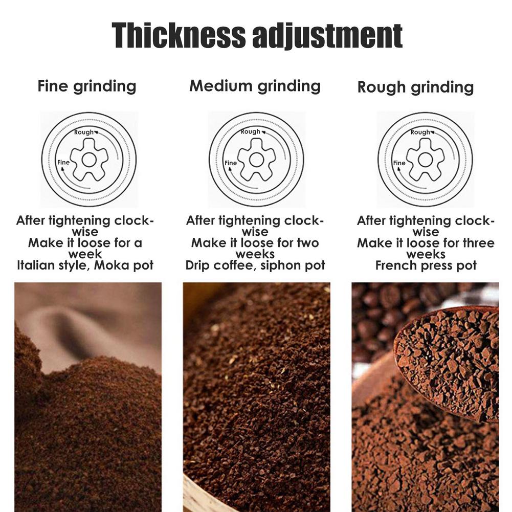 Manual Coffee Bean Grinder Portable Hand Crank Coffee Grinder With Ceramic Burr Hand Coffee Grinder For Aeropress Drip Coffee