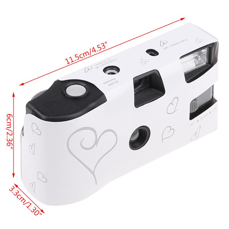A9LF 36 Photos Disposable Film Camera Flash Power Single Use Once Take Pictures Tool Party Wedding Souvenirs