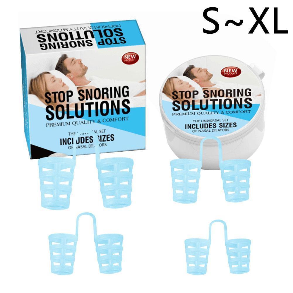 4pcs/set Anti Snore Artifact Nose Clip Snoring Invisible Sleeping Stop Device Snoring Muffler Aid Care Tools Equipments Hea G3V8: blue Four size
