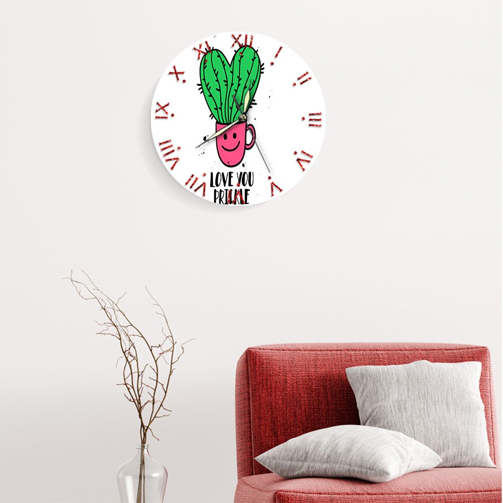 Vintage vægur af træ i fransk landstil stort shabby chic rustikt rundt vægur til køkken hjem kaffebar indretning  bb50