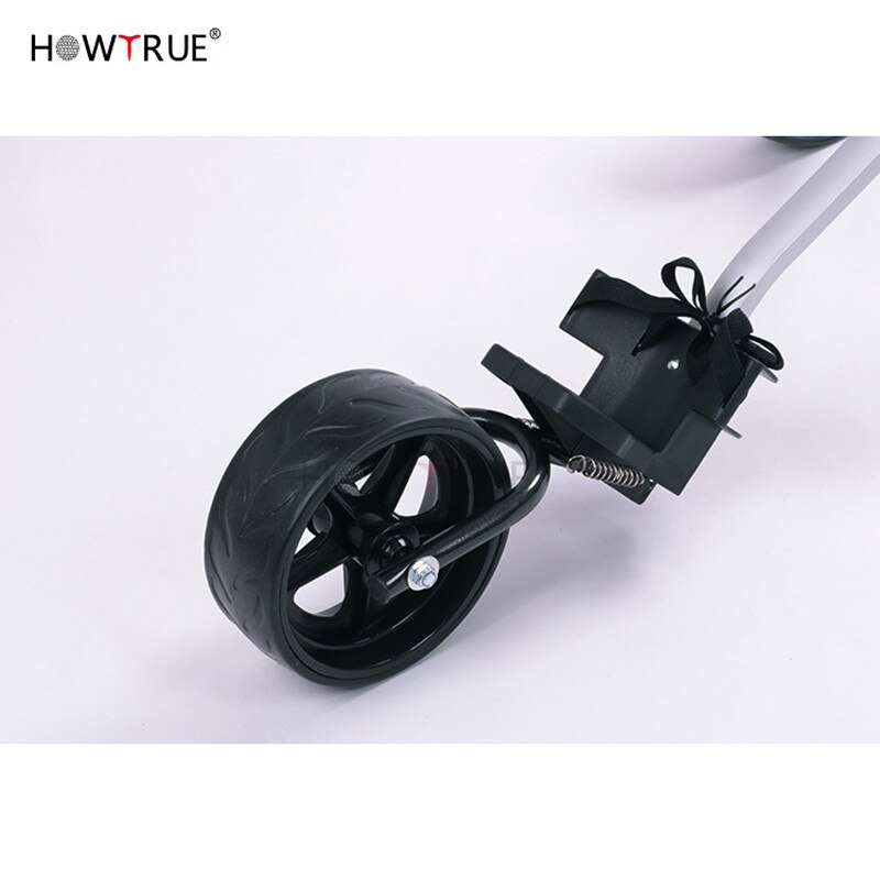 Golf Trolley Pull Cart 3 Wheels Aluminium Alloy Foldable With Brake Voiturettes Quick Assembly Dragging Gadget Galov Bag Trailer