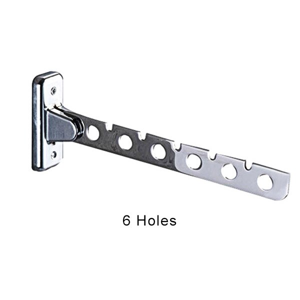 6/8/10 Holes Closet Bar Clothes Hanger Hook Multifunction Space Saving Organizer Bathroom Room Shelf Organizer Bars-30: 6 holes