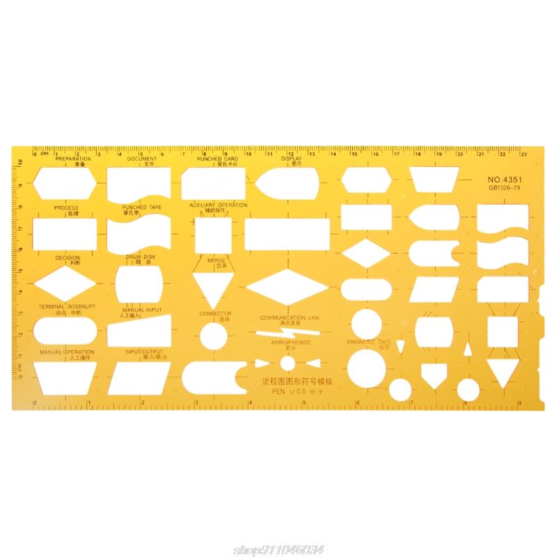 K Resin Drawings Template Ruler For Physical Chemical Instrument Measuring Tool Jy23 21: 5AC1100499