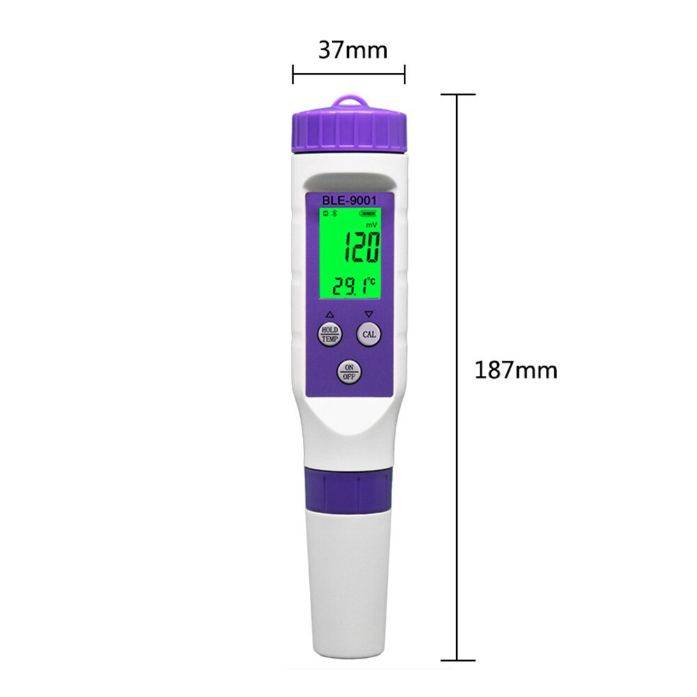 Blue Tooth Temp ORP Meter -999mV~999mV Auto-Calibration Online Monitor Drinking Water Test APP Control for Pool Aquarium