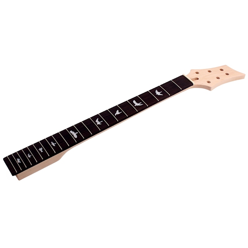 Novedad, 1 Uds., mástil de guitarra de madera sólida de arce 22 trastes, varilla de braguero de 24,75 pulgadas para guitarra eléctrica, Color negro