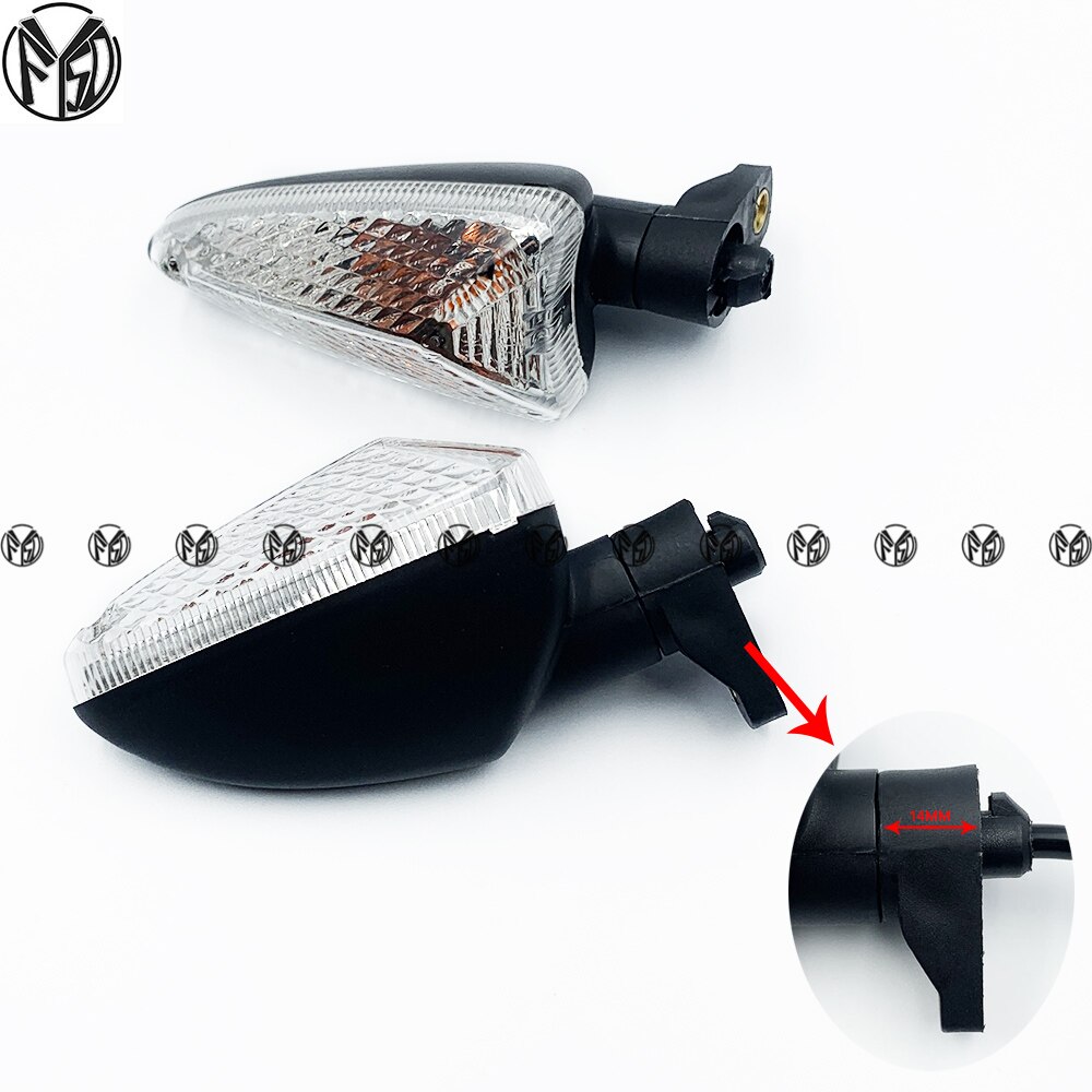 Blinker Licht Für Aprilia NA 850 GT/Mana SL 750 Schauer/GT SMV 750 Dorsoduro Motorrad Zubehör vorne/Hinten Anzeige Lampe: klar 14mm