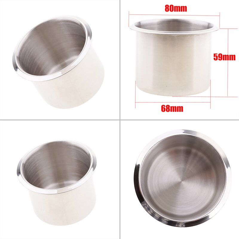 68mm/84MM 4PCS Universal Stainless Steel Recessed Cup Drink Holder for Marine Boat RV Camper Bottle Holder Rustproof