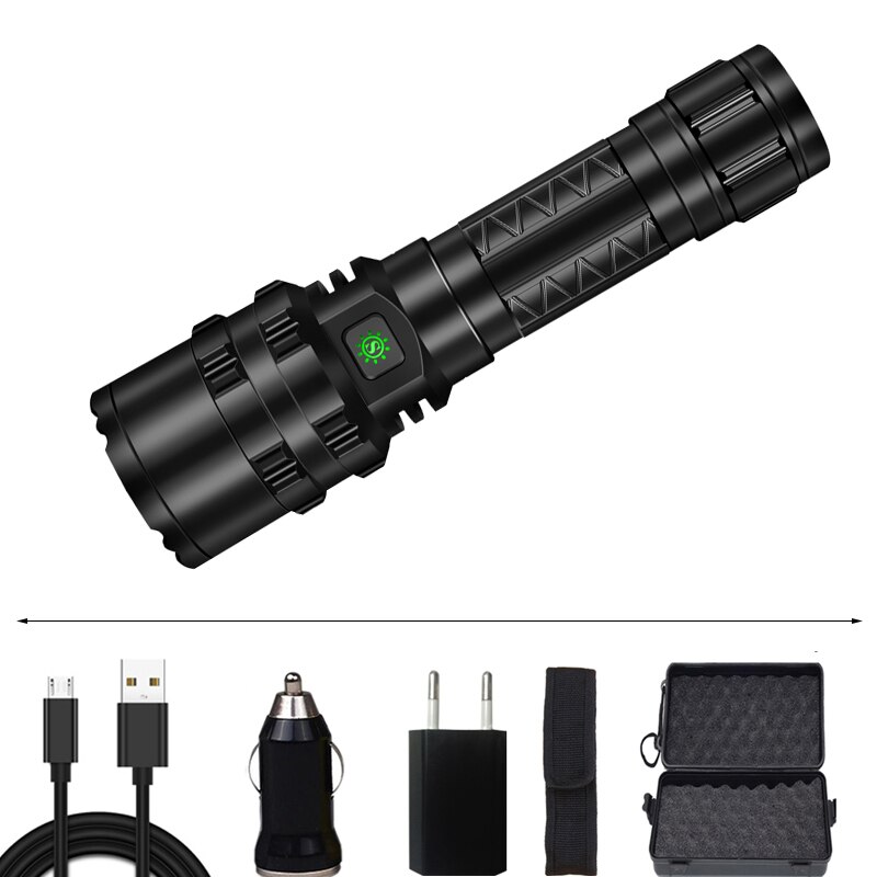 Yunmai 3800 Lumen Jagd licht Taschenlampe LED licht Taktische Wiederaufladbare leistungsstarke Wasserdicht Scout Taschenlampe 5 Modi 18650/26650