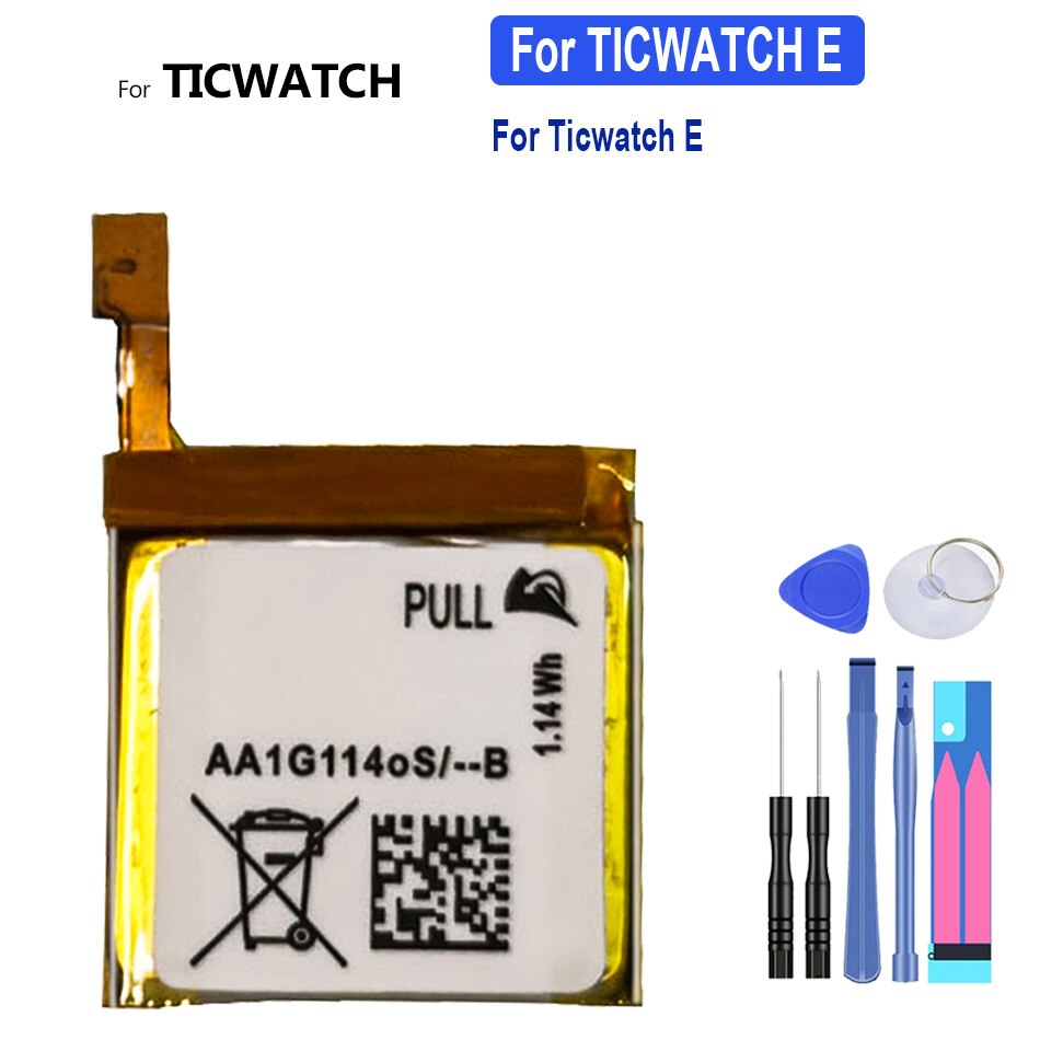Ersatzbatterie für ticwatch 2 2nd ticwatch 2 we11056 für ticwatch 1 ticwatch 1 46mm für ticwatche für ticwatches bateira: Für ticwatch e