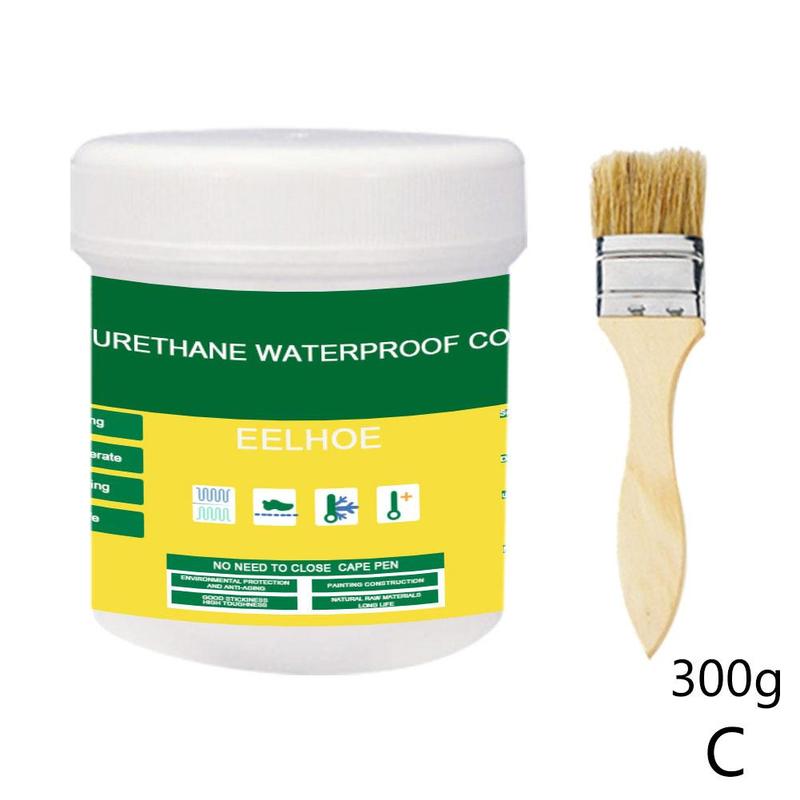 Transparent waterproof glue plus brushes for exterior wall bathroom toilet floor tiles waterproof material: C