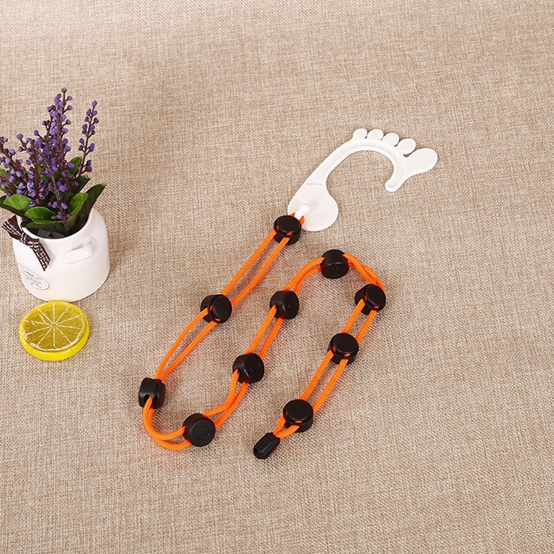 1pc multifunktionella sockhängare för att torka strumpor snöre hushållsklädskorg klädnät för att torka strumpor hängare hemtillbehör: Orange