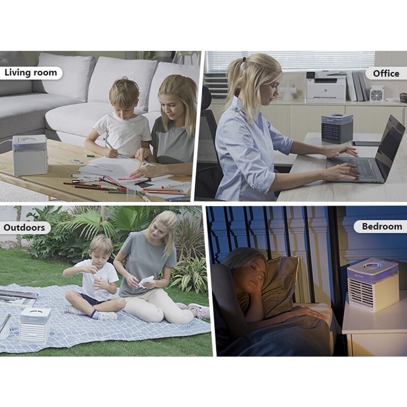 NexFan Ultra Air Cooler Fast Cooling Portable Air Conditioning Fans Enhanced Noise Reduction Cooling Fan for Home Office Outdoor