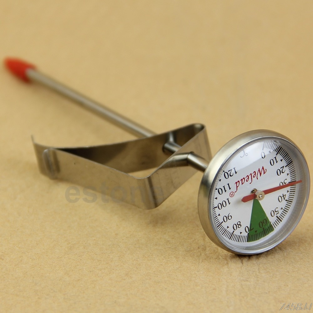 Instant Read Stainless Steel Kitchen Food Cooking Milk Coffee Probe Thermometer