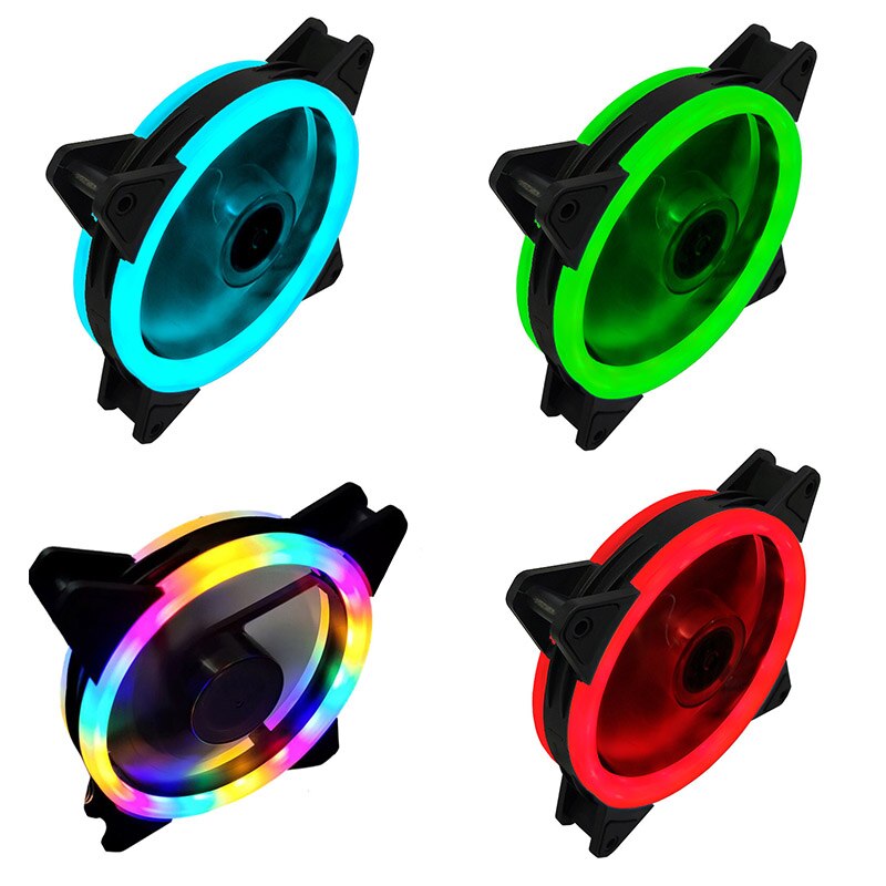 Computer Case Fan 12cm PC Luminous Led Colored Lam... – Grandado
