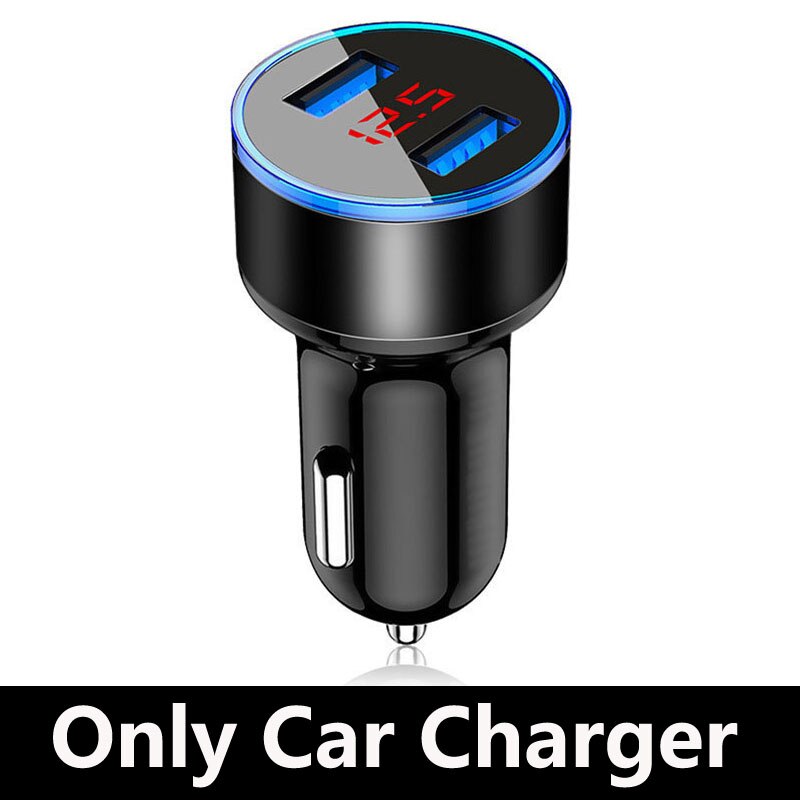 Car Charger For Samsung Note 20 Ultra 10 9 8 Pro Lite S21 S20 Ultra USB Car Charger 3.1A Fast Charging Phone Type C USB Cable: Car Cahrger Balck