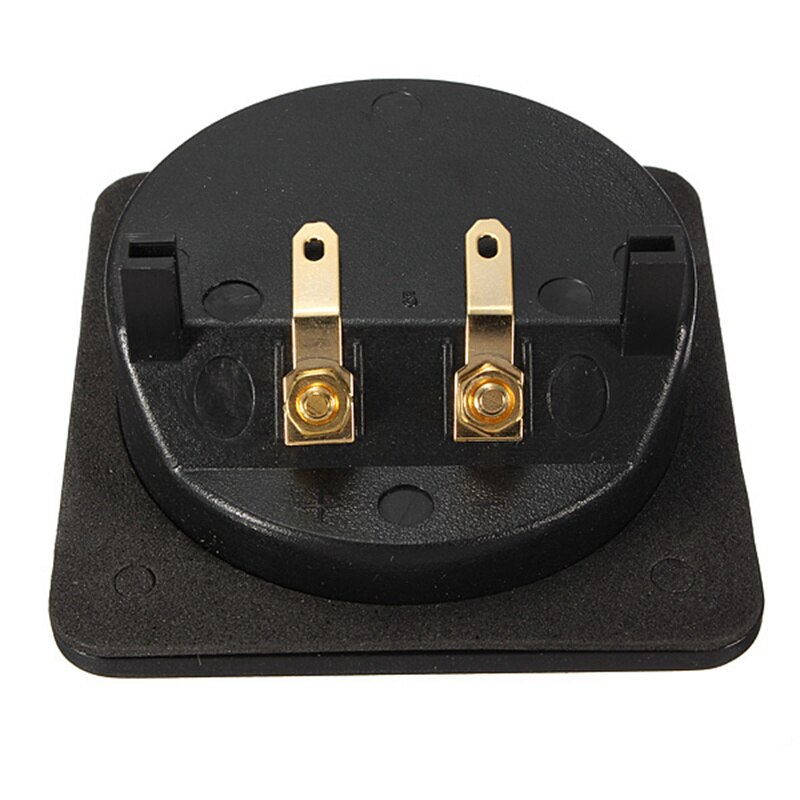 LEORY Square Speaker Terminal Board Recessed Speaker Junction Box With 2 Copper Screw Binding Ports