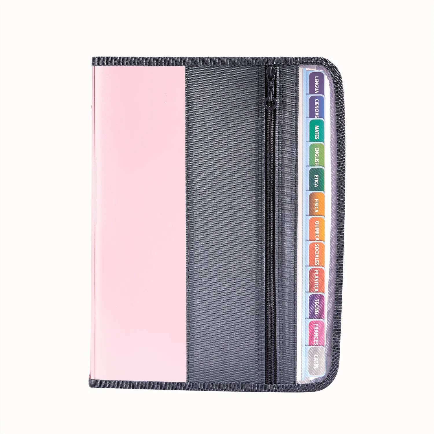 Accordion File Organizer with Safe Zipper, 13 Pocket Expanding File Folder with Front Pencil Pouch, School Office Supplies: Clear