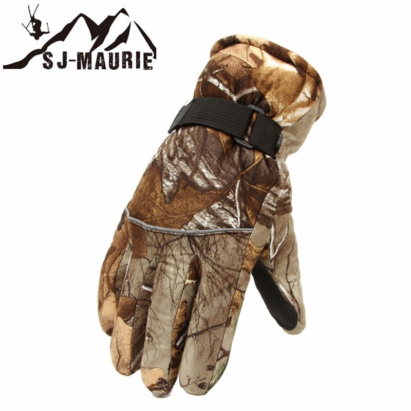 Men's Ski Gloves Fleece Snowboard Gloves Snowmobile Motorcycle Riding Winter Gloves Windproof Waterproof Unisex Snow Gloves: M