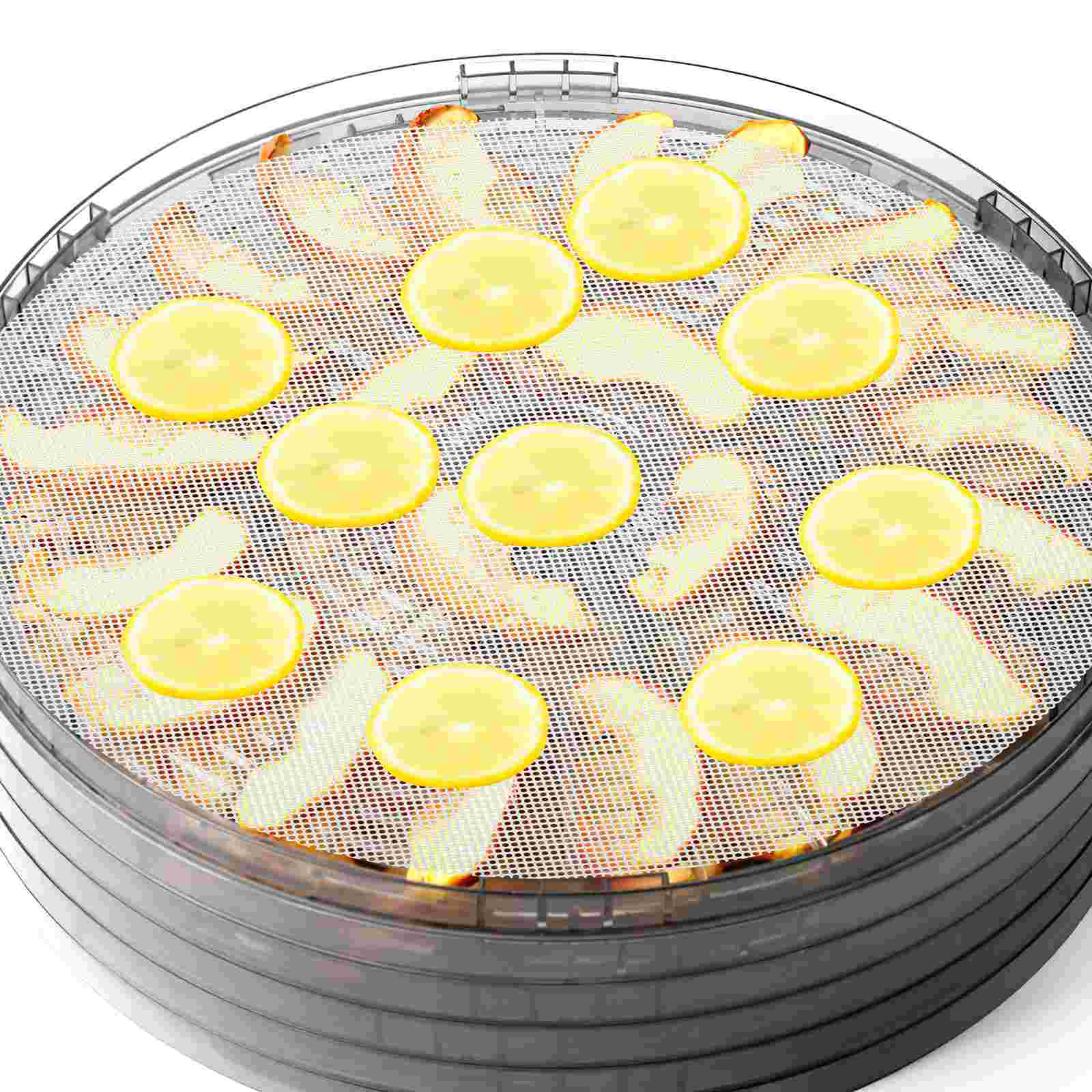 Ronde Dehydrator Lakens Voedsel Droger Siliconen Matten Dehydrator Pads Fruit Droger Voering Mesh Herbruikbare Dehydrator Trays