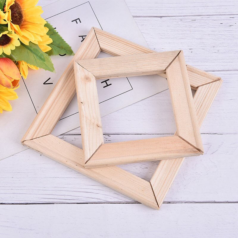 1pc Handmade Painting Landscape With Wooden Photos frame Frame 15-20cm Long