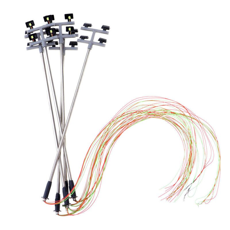 1:100 Ho 4 Led Straatverlichting Landschap Mini Lantaarnpaal Voor Zand Tafel Model: Default Title