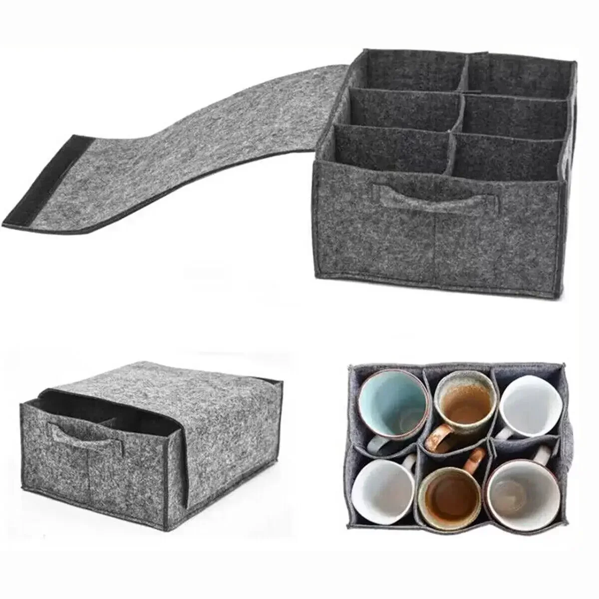Set van 2 Camper Plate Holders, Camper Plate Holder, Vilten Cup Hol