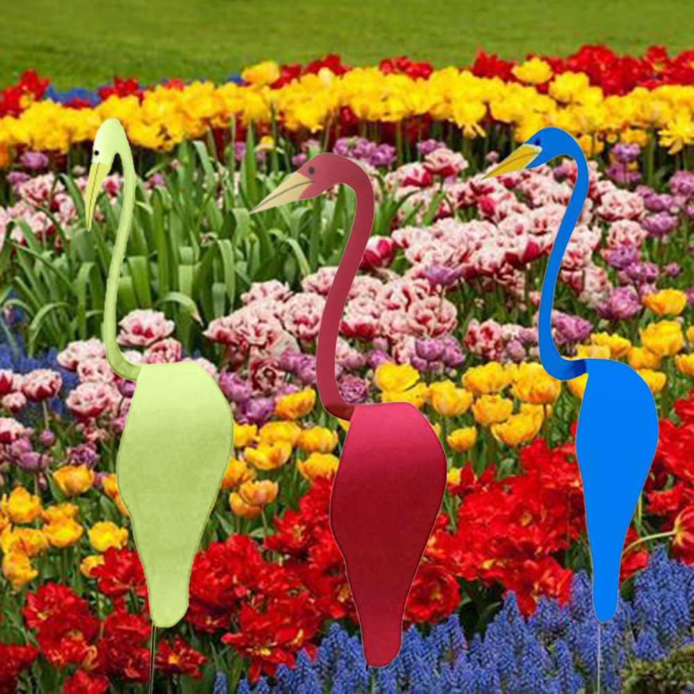 80% Swirl Vogel Flamingo Swan Grillige Dynamische Vogel Lichte Swing Wind Tuin Decor Dynamische Swing Langs Met Wind Creatieve