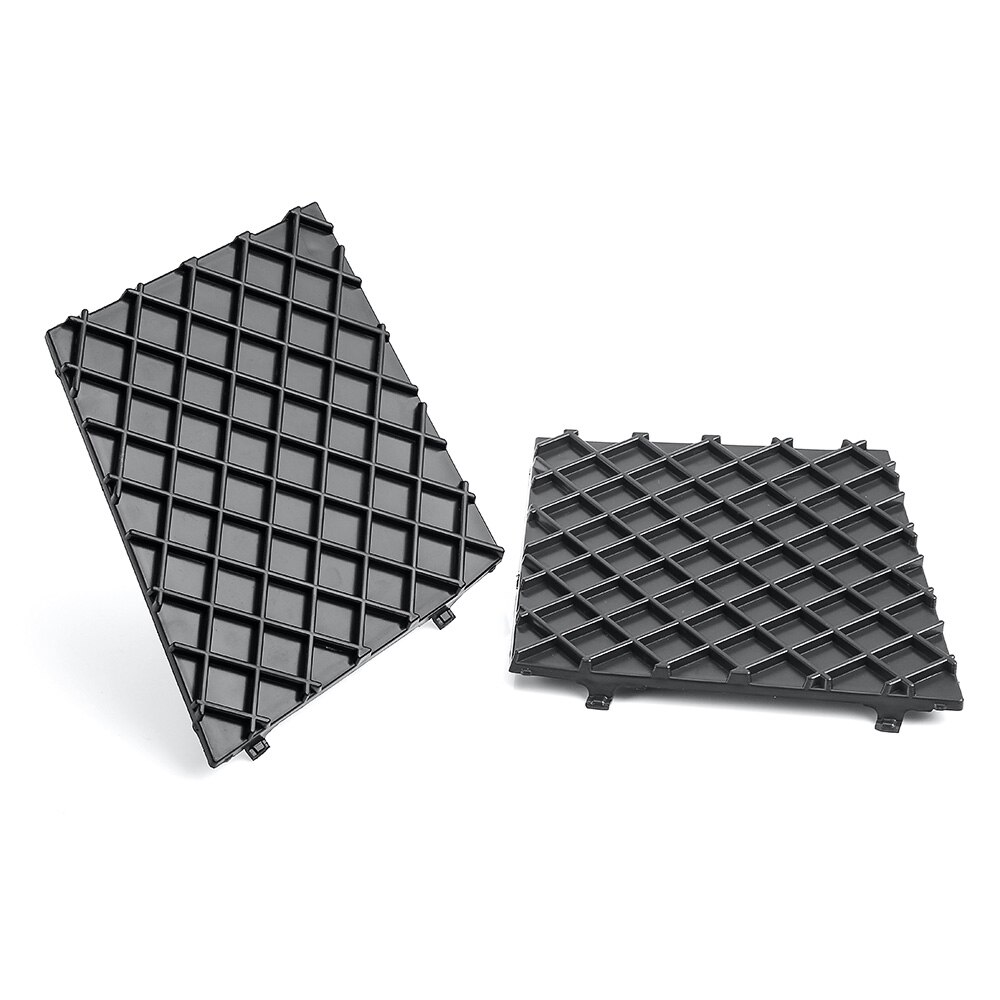 Black Front Bumper Lower Mesh Grill Trim Cover Pair Left Right For BMW E60 E61 M Exterior Car Accessories Replacement Parts