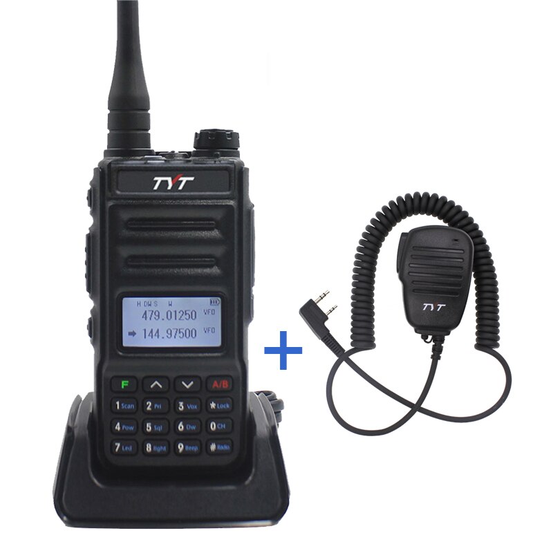 TYT TH-UV88 walkie-talkie dwuzakresowy VOX szyfrator radio FM 136-174MHz 400-480MHz 5W ręczny nadajnik-odbiornik: Add TYT MIC