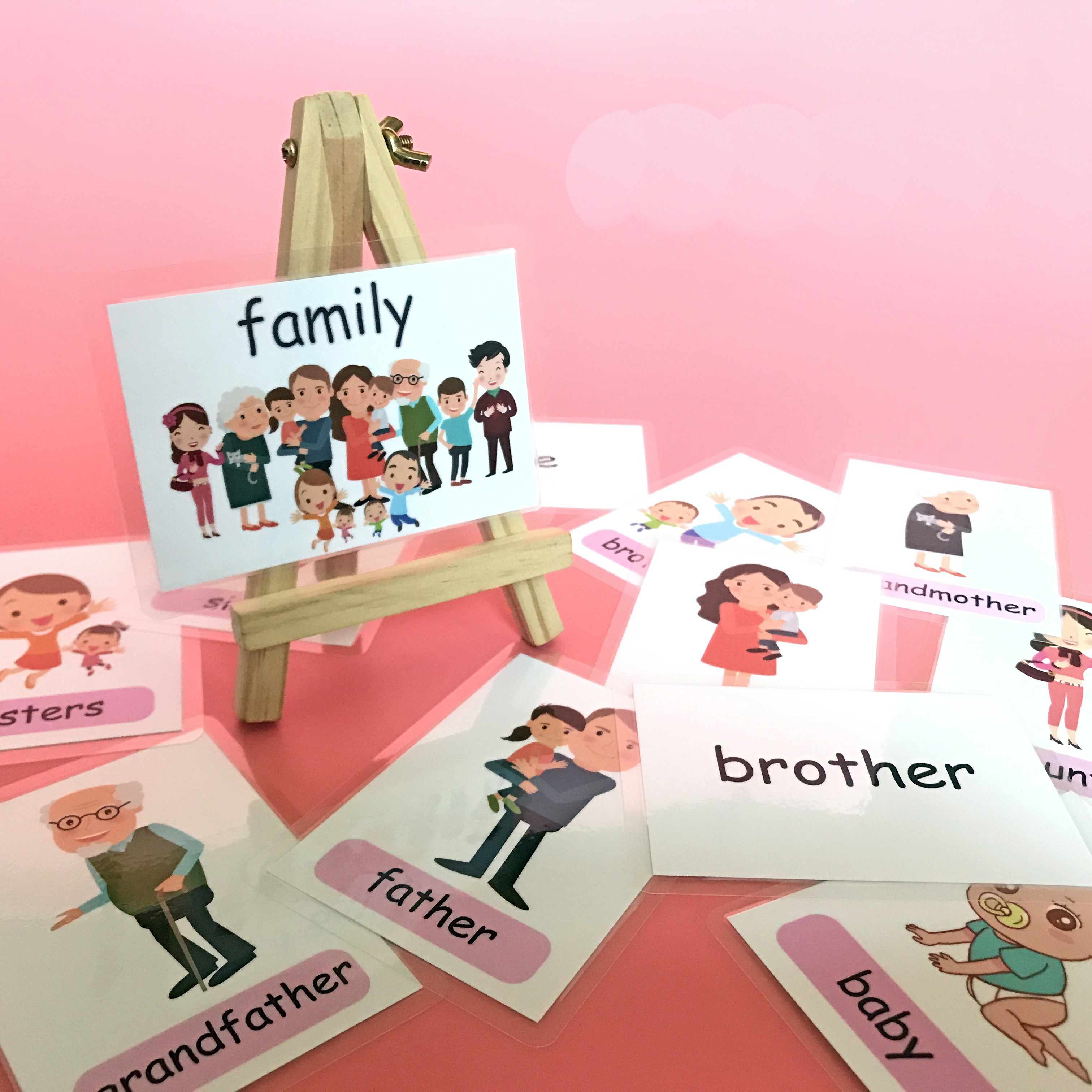 Tarjetas didácticas de aprendizaje de palabras en inglés Montessori para niños, tarjetas educativas tempranas, suministros para el aula, material didáctico para profesores de guardería: Verde