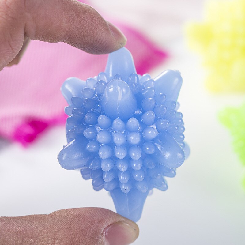 10 Pcs Decontamination Laundry Ball Anti-Winding Washing Ball Dryer Balls Keeping Laundry Fresh Drying Fabric Softener: 10pcs blue