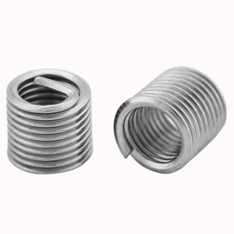 helicoil thread repair kit stainless steel insert for hardware repair tools 100 Pcs 304 Stainless Steel Wire Screw Sleeve