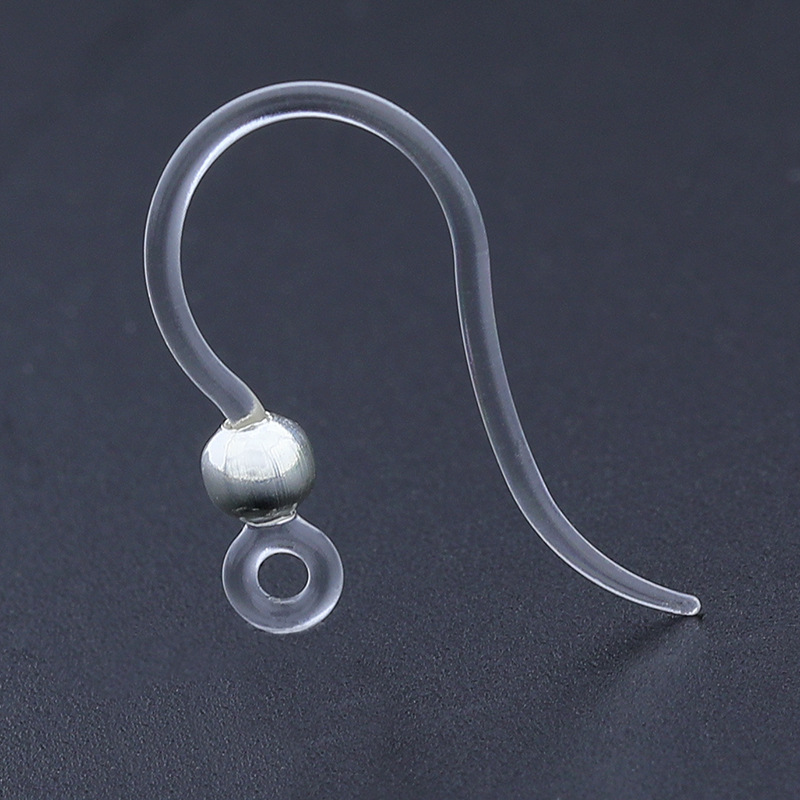 20pz 12x16mm ganci per orecchini in resina filo per orecchini ipoallergenici per gioielli in acciaio chirurgico fai da te che fanno forniture accessori materiali: Grigio