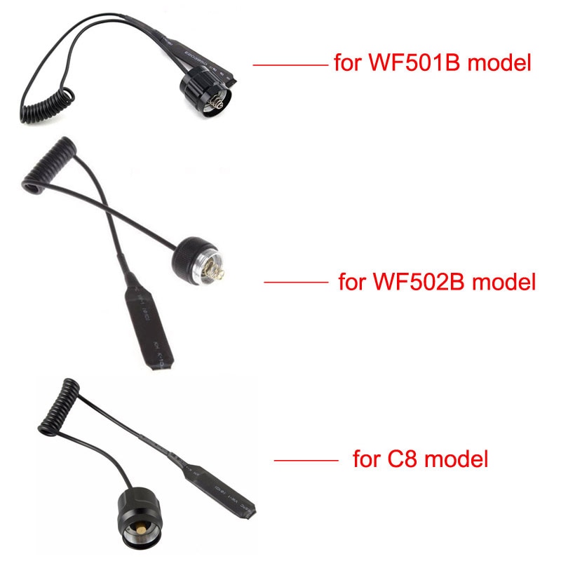 1 stk led lommelygte tryk fjernbetjening tænd/sluk kontakt til wf -501b wf -502b c8 xm- l xml 2 t6 led lommelygte mus hale presse controller