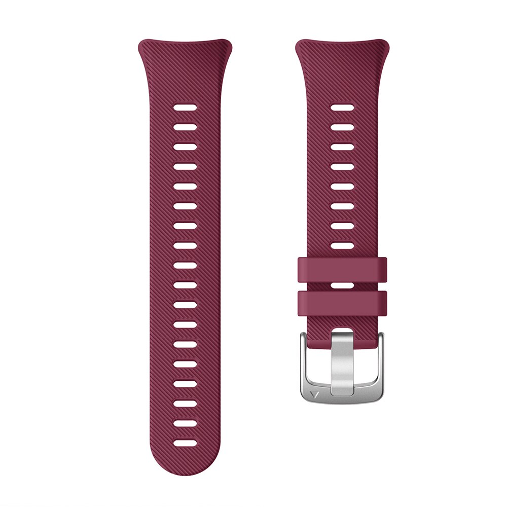 Silicone Watchband For Garmin Swim 2 Smart Watch Band Replacement Wrist Band Strap for Garmin Swim 2: Wine red