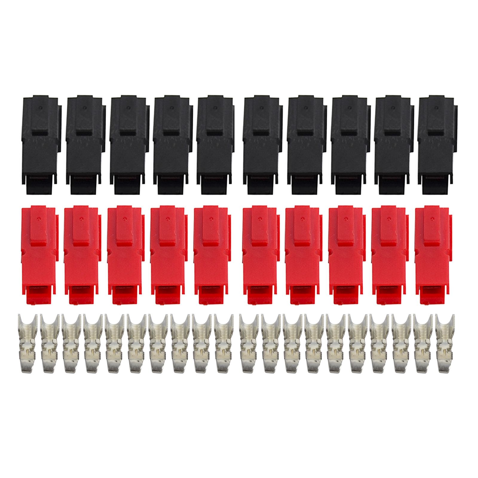 Rood Zwart 10Set 20Set 50Set 30A 45A Amp 600V Power Marine Connector Pole Voor Anderson Powerpole grijpende Plug Terminals