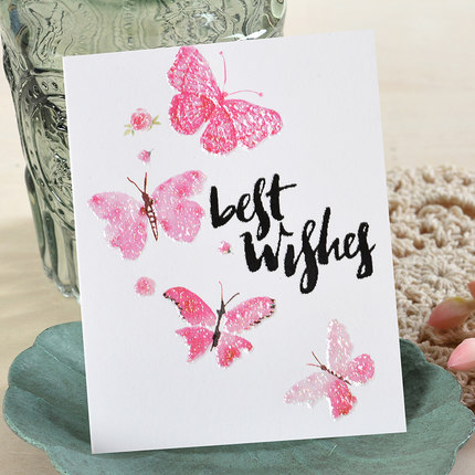 Birthday greetings card mini valentine's day message thank you small CARDS Pink girls CARDS flowers lipstick flamingos: style 16