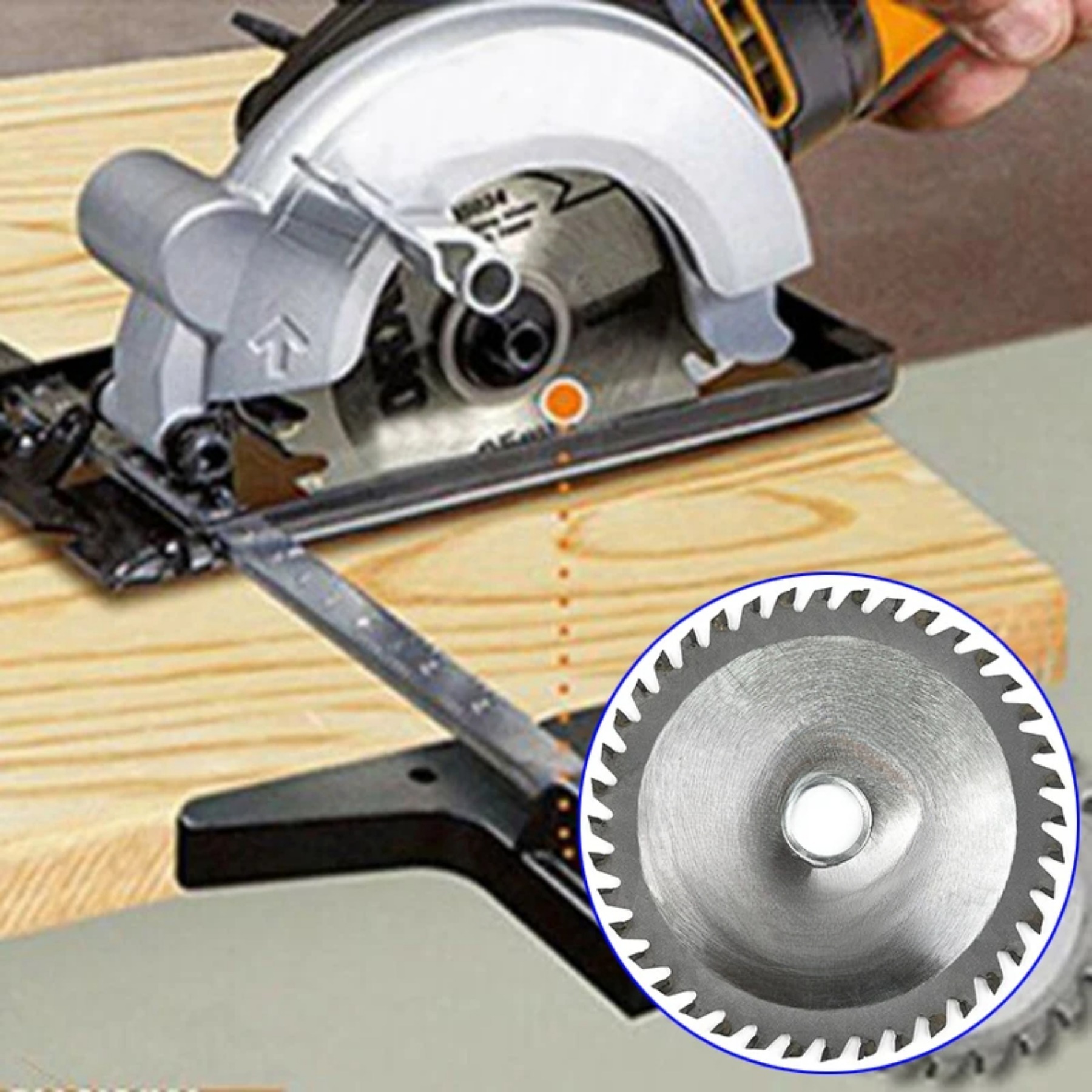 Hoja de sierra Circular de aleación de 4,5 pulgadas y 115mm, 30 dientes para amoladora angular, cuchillas de corte de madera y plástico, herramientas, piezas de herramientas eléctricas, 1 ud.