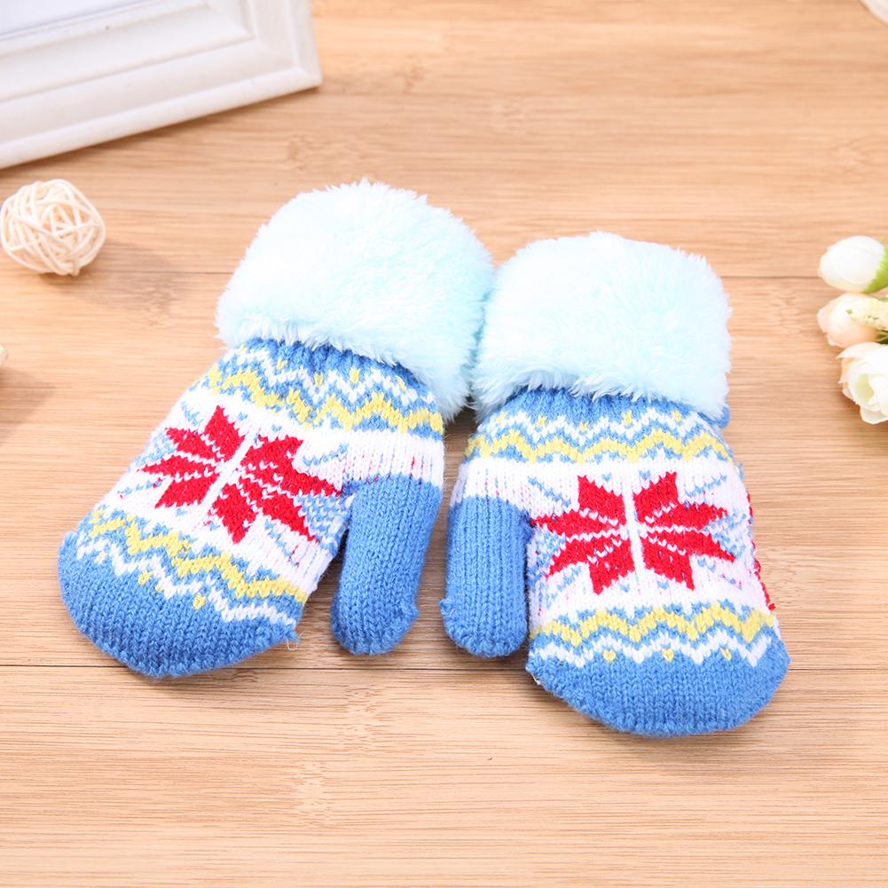 Winter Warme Baby freundlicher Handschuhe Gestrickte Elastische Verdickt Ski lässig Fäustlinge Handschuhe für freundlicher Mädchen Jungen Halten Hand warm
