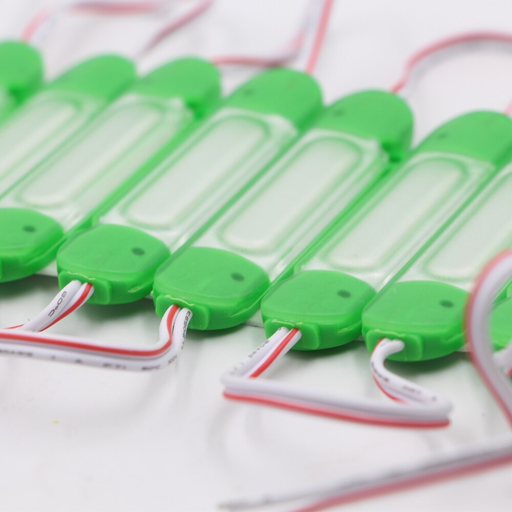 Led Module 12V COB Light Advertisement Sign Backlight Shop Banner Waterproof IP65 White Red Green Blue Yellow Pink 20pcs