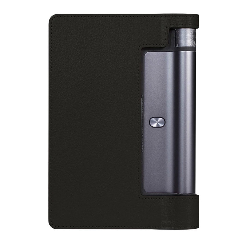 Flip Stand PU Leather Cover Case for Lenovo Yoga Tab 3 8.0 850F Yoga Tab3 8 YT3-850F YT3-850M Tablet Cover Case Capa Funda Glass: Black