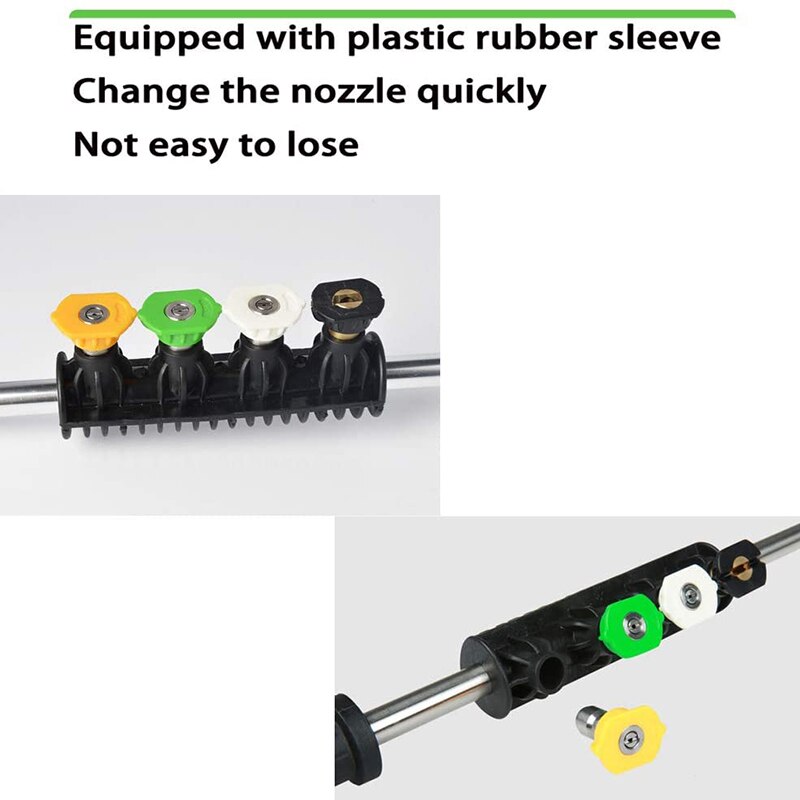 Pressure Washer Metal Wand Tips Water Spray Lance Spear Quick Jet Tips Rotating Turbo Nozzle For Karcher K2K3K4K5K6K7 High