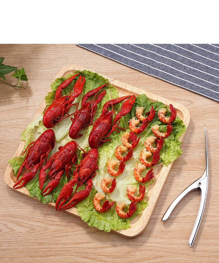 Éplucheur de crevettes acier inoxydable crevette épluche de homard dispositif d'épluchage de coquille de homard cuisine créative fruits de mer outils Gadgets de cuisine