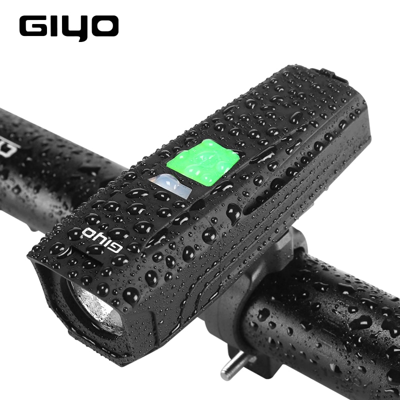 GIYO T6 LED Fiets Zaklamp USB Oplaadbare Koplamp Voor Fiets 450Lm Sterke Fietsen Lamp Fiets Licht Voor Stuur Lantaarn
