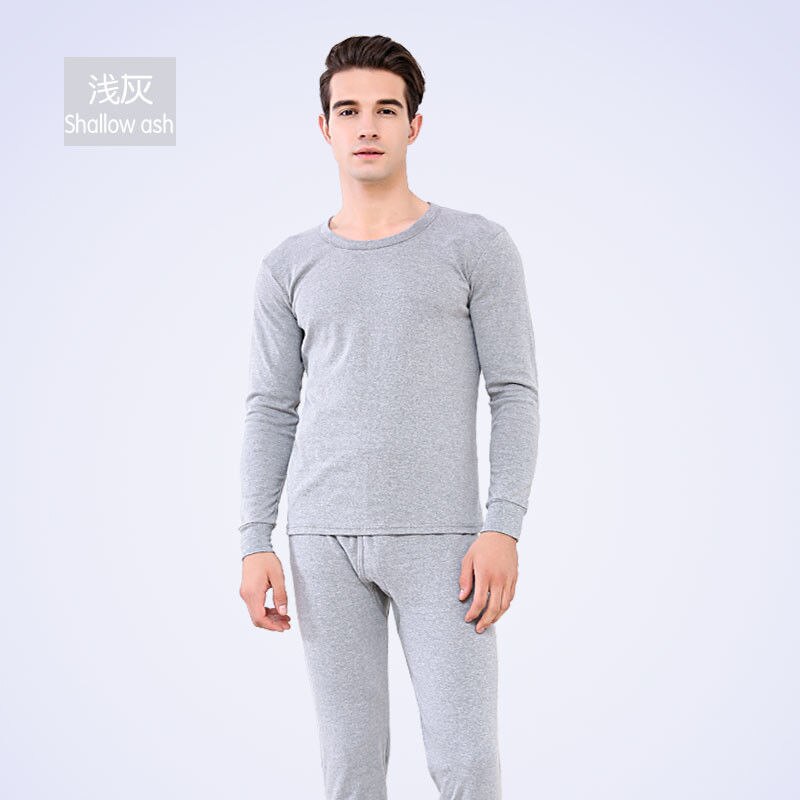 Men's thick and velvet thermal underwear set