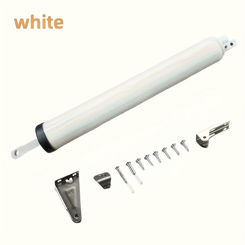 Automatyczny samozamykacz robić drzwi domowych z cichym buforowaniem, otwieracz robić drzwi drewnianych z odbiciem, uchwyt ochronny robić drzwi, okucia, urządzenie robić zamykania drzwi.: BIAŁY