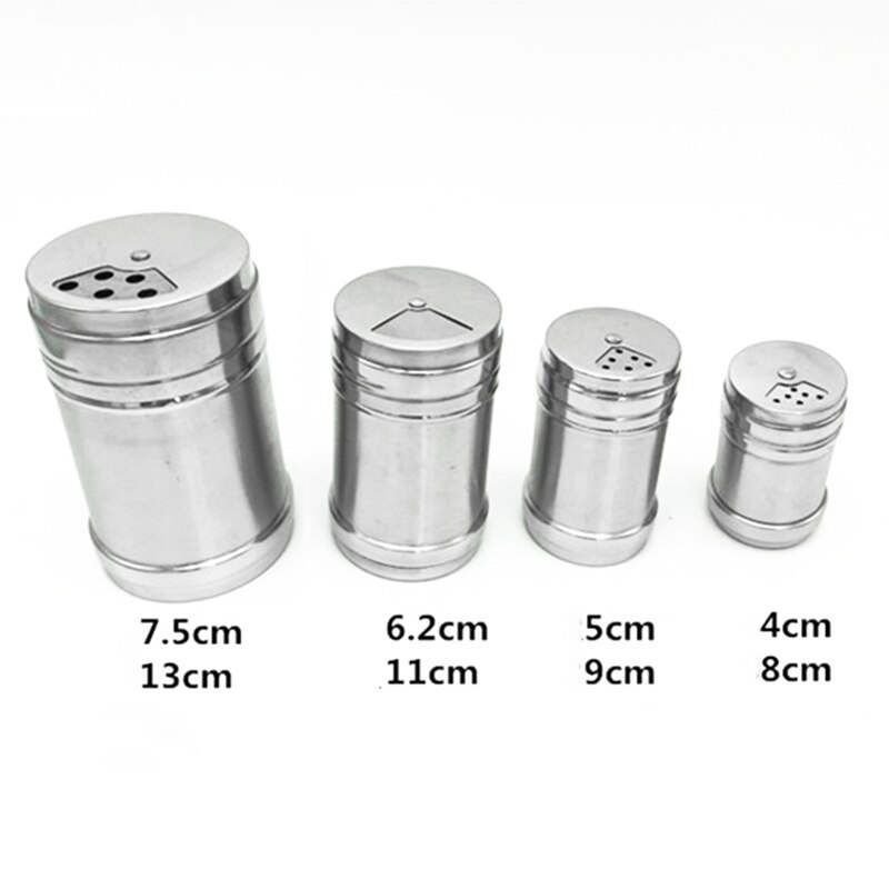 Bouteille de stockage de poivre de sel de sucre de pot de secoueur d'épice d'acier inoxydable de BBQ extérieur